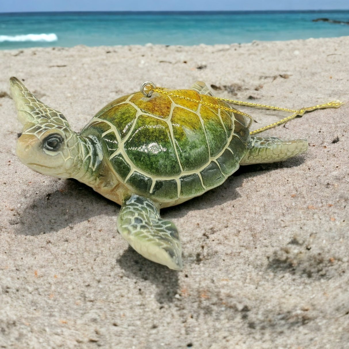 Sea turtle christmas ornament