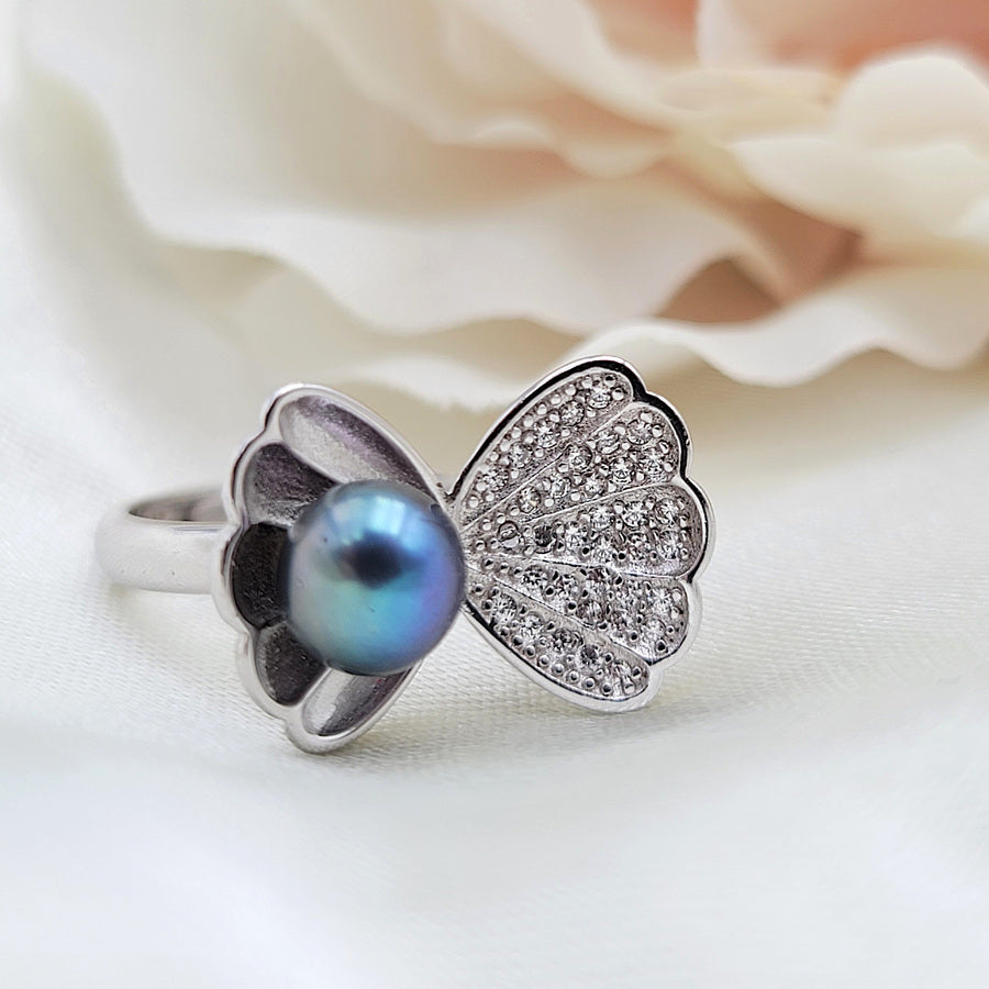 925 sterling silver pearl ring