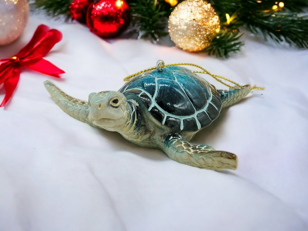 Sea turtle christmas ornament