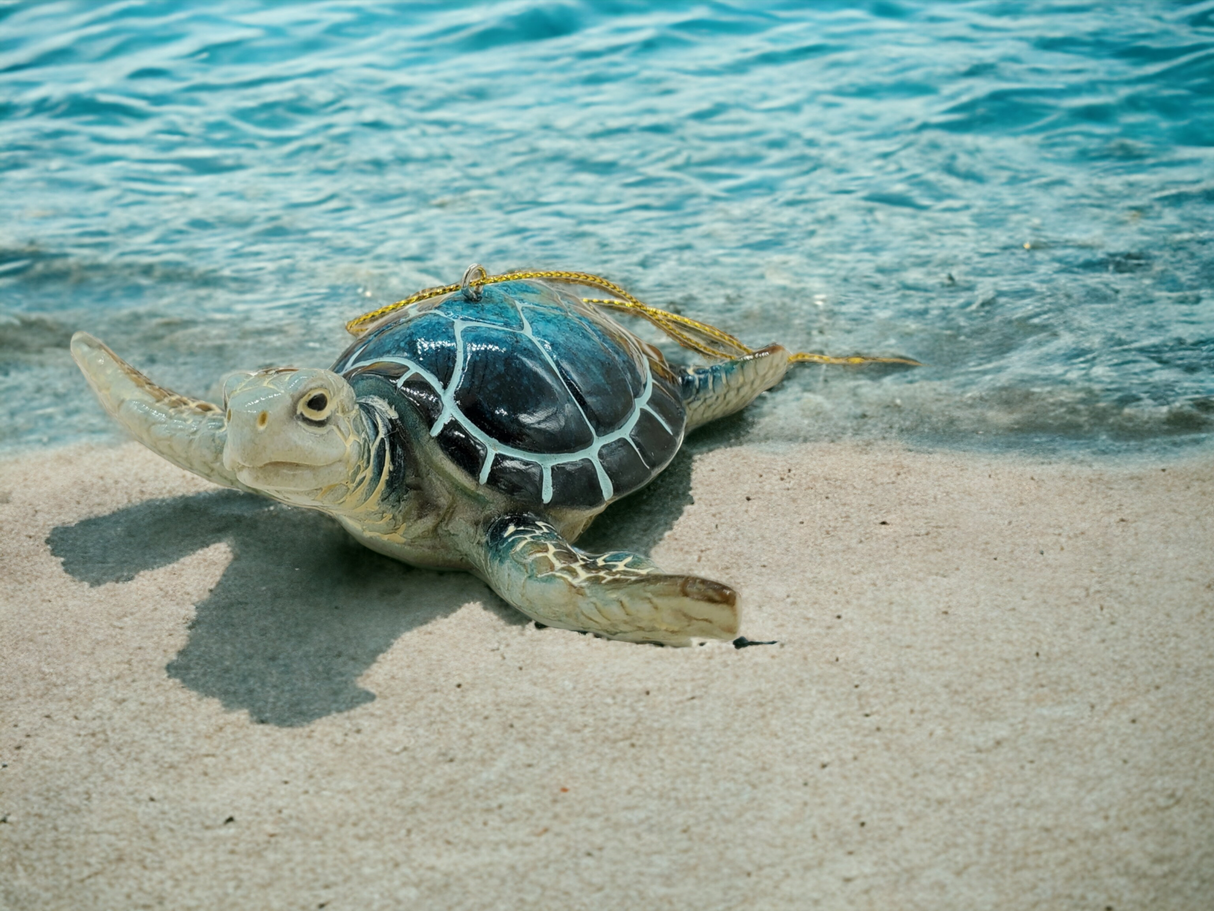 Sea turtle christmas ornament