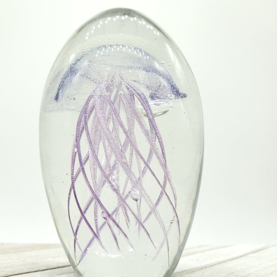 Glow in the dark glass jellyfish - Coastal Sea Treasures