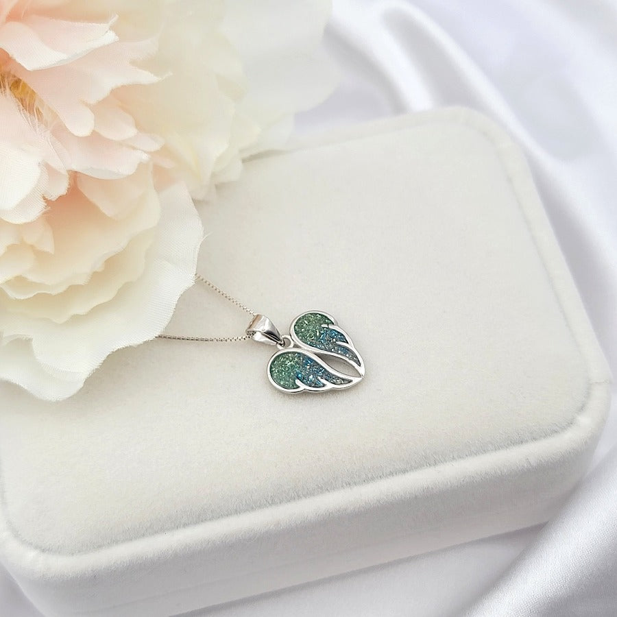 925 Sterling Silver Angel Wings Necklace