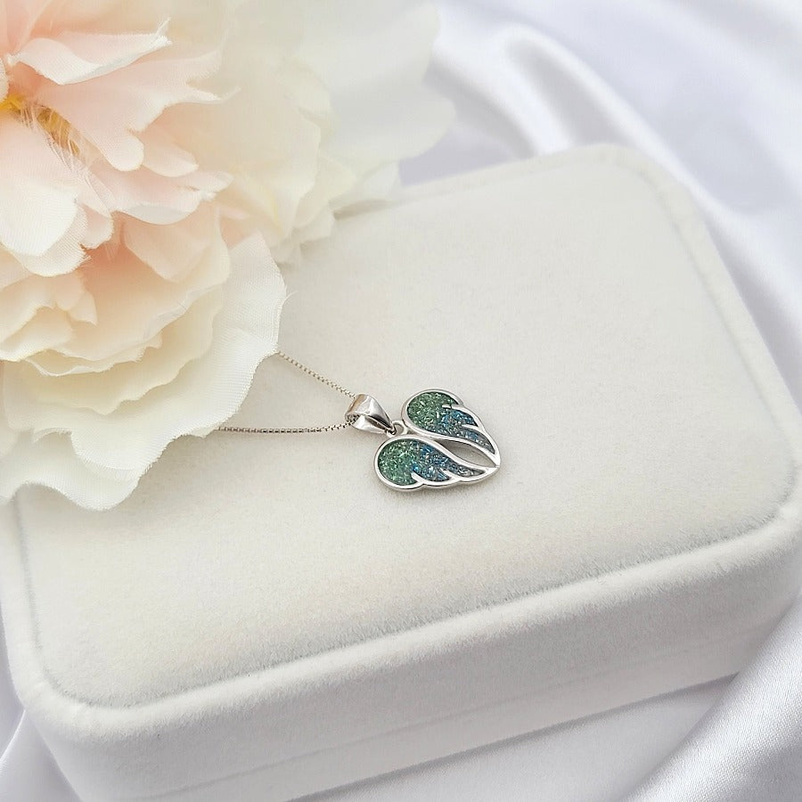 925 Sterling Silver Angel Wings Necklace