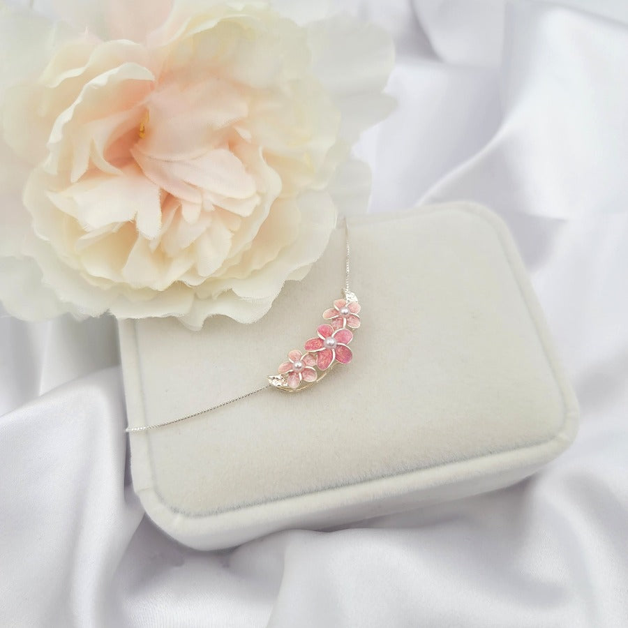 Sterling Silver Plumeria Necklace