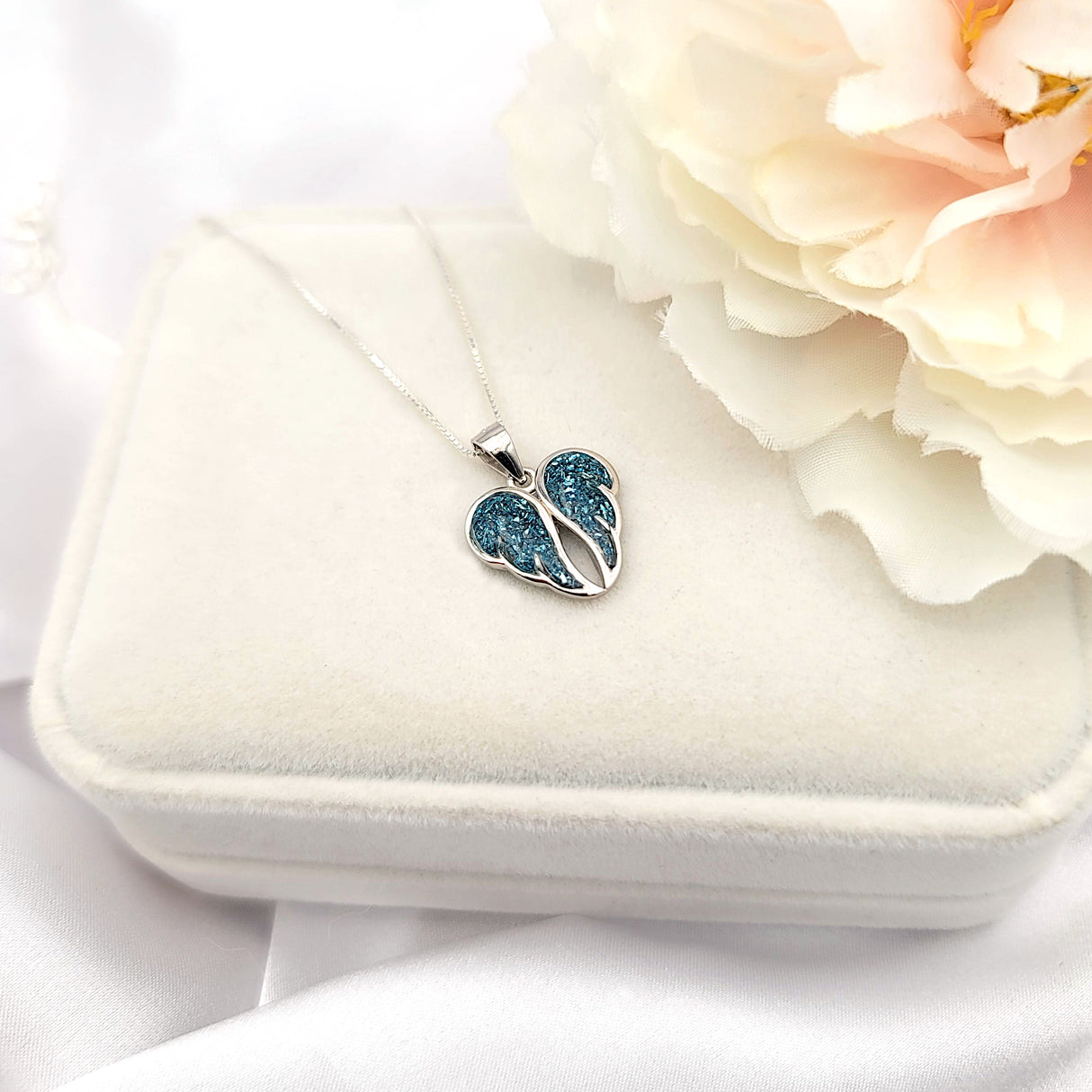 925 Sterling Silver Angel Wings Necklace