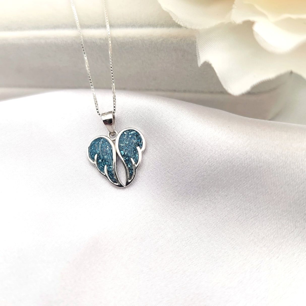 925 Sterling Silver Angel Wings Necklace