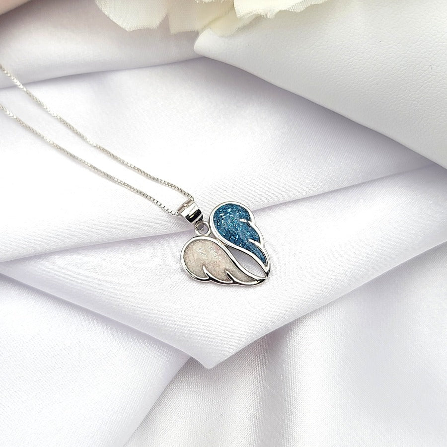 925 Sterling Silver Angel Wings Necklace