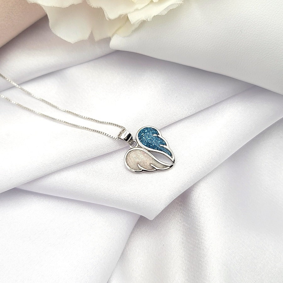 925 Sterling Silver Angel Wings Necklace