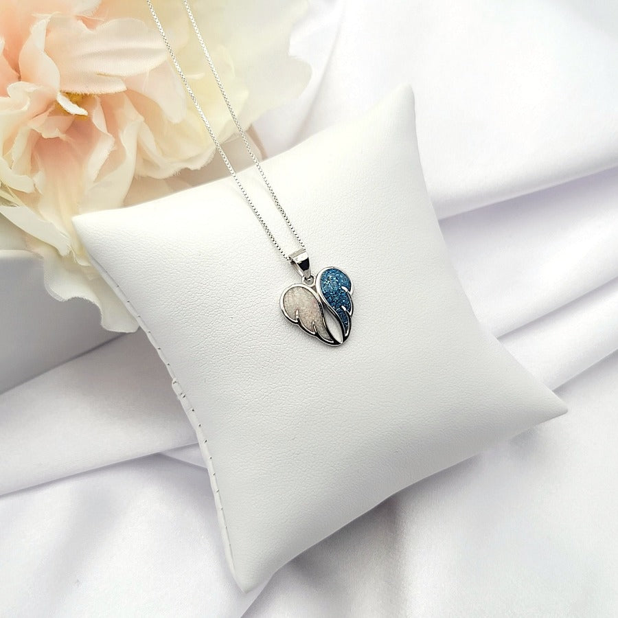 925 Sterling Silver Angel Wings Necklace