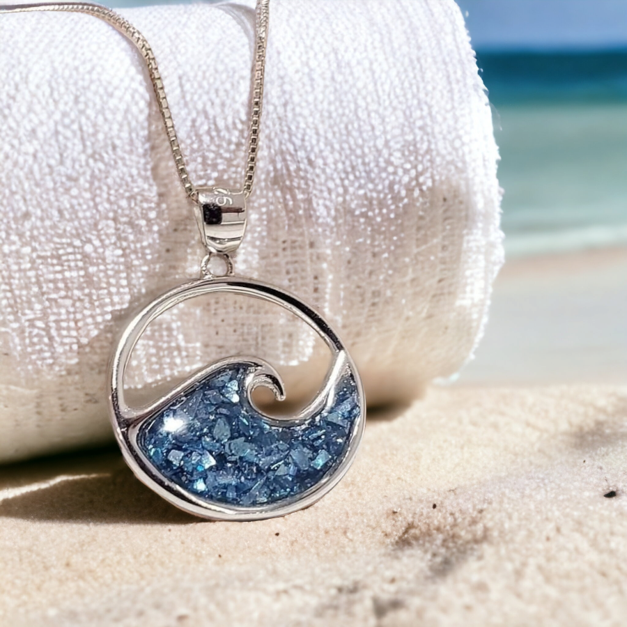 Blue wave necklace discount