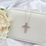 925 Sterling Silver Angel Wings Necklace