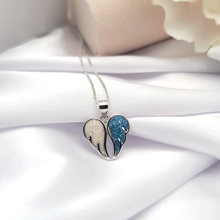 925 Sterling Silver Angel Wings Necklace